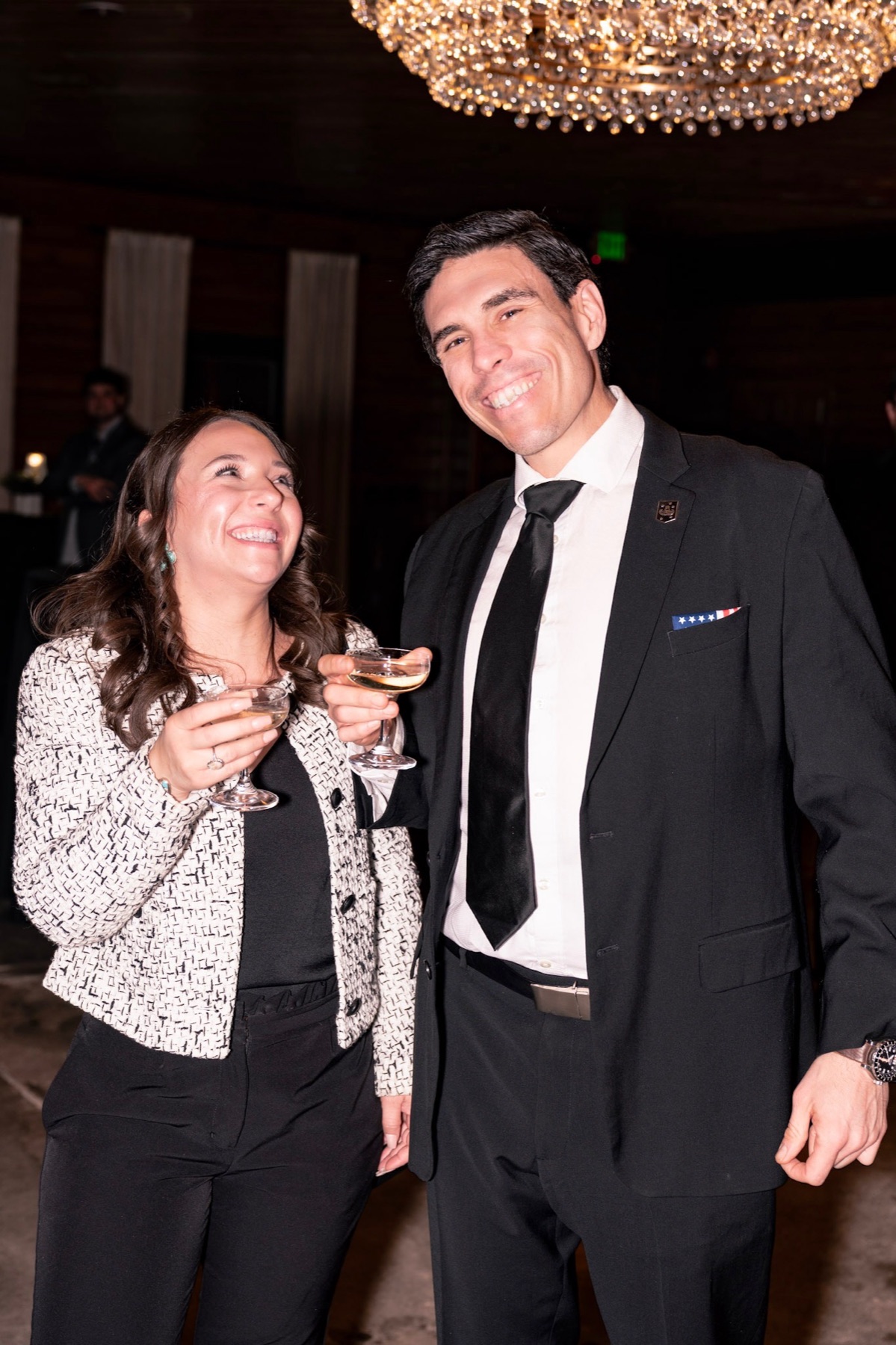 Jaime Gallardo and Tawnya Jones of Financial Enabler at a black-tie industry gala